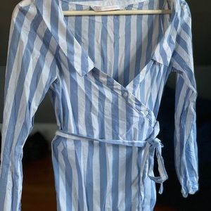 Zara Off The Shoulder Button Down